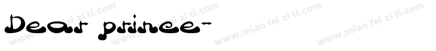 Dear prince字体转换